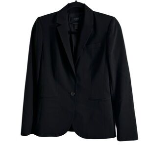 J. Crew 1035 strechTollegno 1900 Elegant Black blazer size 0 classic office